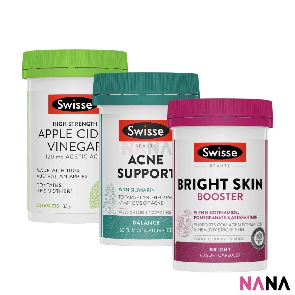 Swisse Beauty Magic Supplement Value Combo (Apple Cider Vinegar, Acne Support & Bright Skin Booster) - Image 10