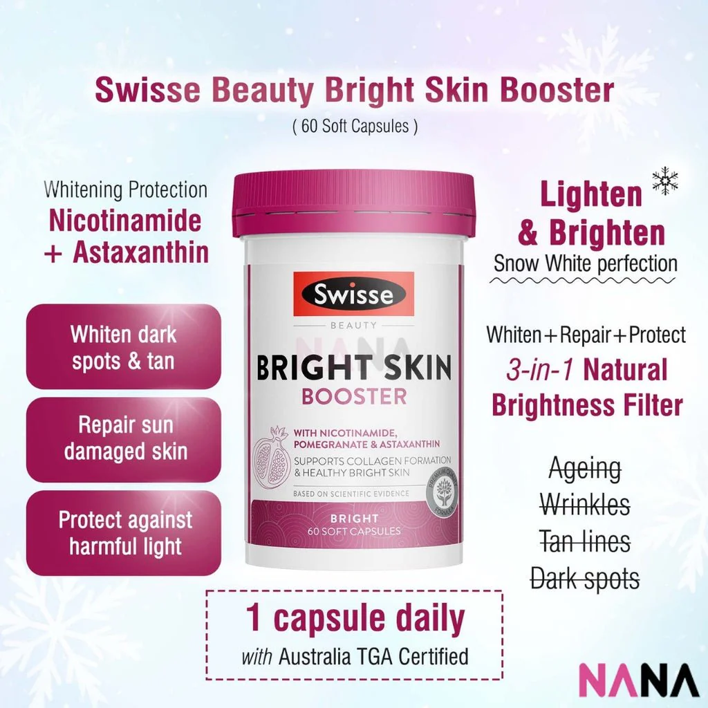 Swisse Beauty Magic Supplement Value Combo (Apple Cider Vinegar, Acne Support & Bright Skin Booster) - Image 7