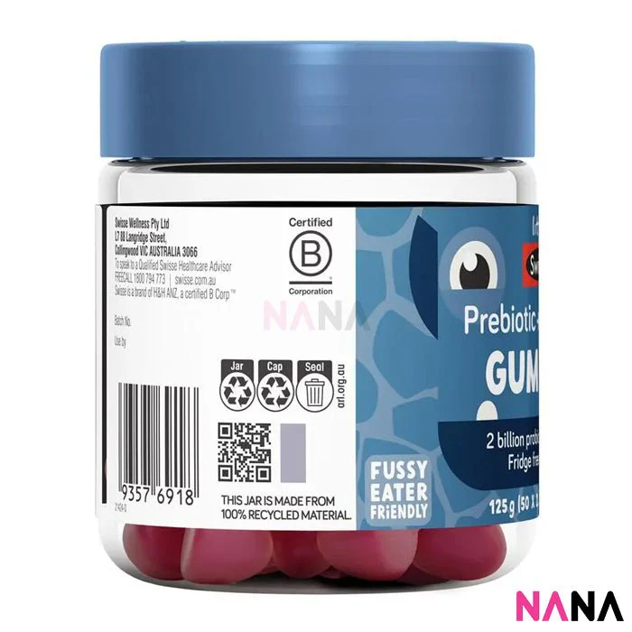 Little Swisse Prebiotic + Probiotic Gummies 50 Gummies - Image 3