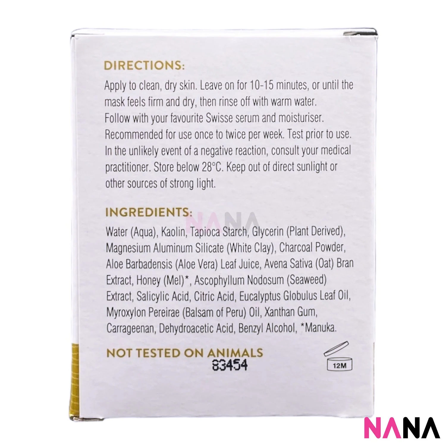 Swisse Manuka Honey Detoxifying Clay Mask With Charcoal Kaolin Clay 70g - Image 5