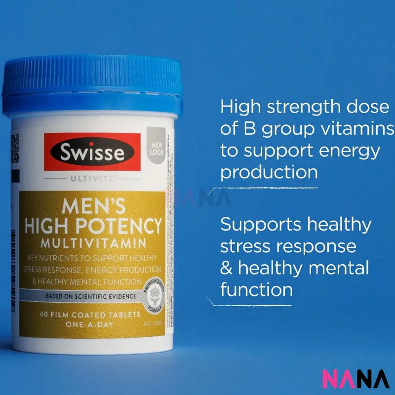 Swisse Men's High Potency Multivitamin 40 Tablets - Image 3