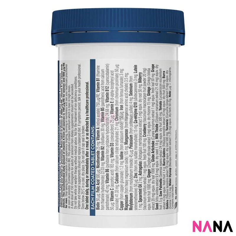 Swisse Men's Ultivite 50+ Multivitamin 90 Tablets - Image 3