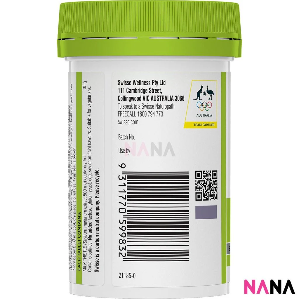Swisse Milk Thistle 35000mg 60 Tablets - Image 3