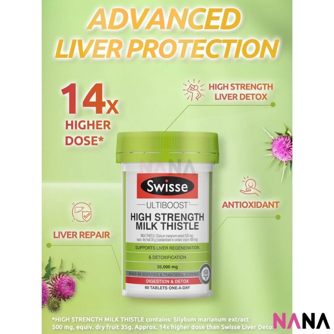Swisse Milk Thistle 35000mg 60 Tablets - Image 6
