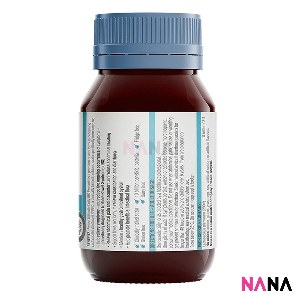 Swisse Ultibiotic Daily IBS Probiotic 30 Capsules - Image 2