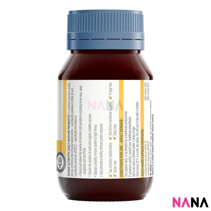 Swisse Ultibiotic Daily Immune Probiotic 30 Capsules - Image 2
