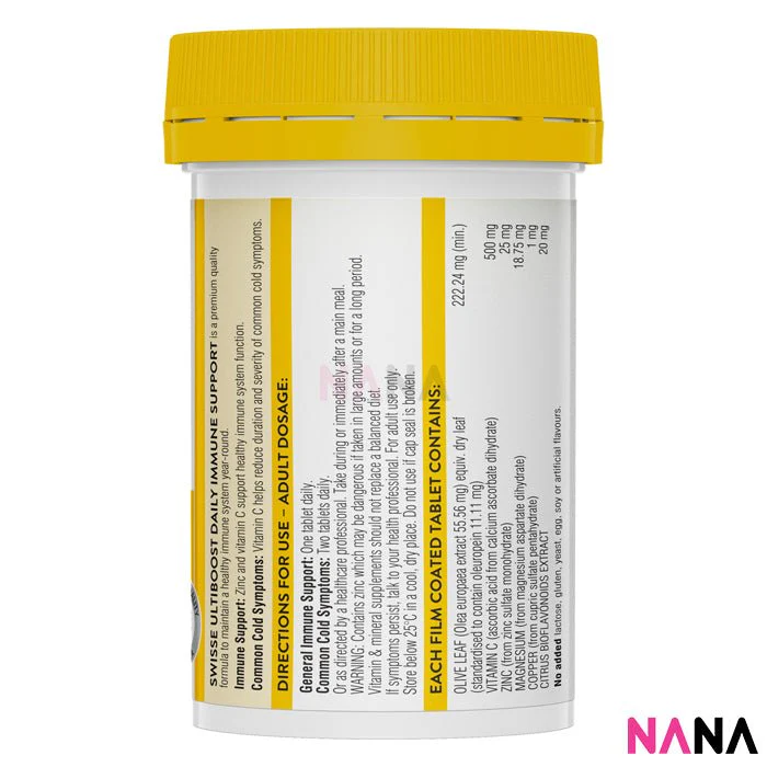 Swisse Ultiboost Daily Immune Support 60 Tablets x2 - Image 3