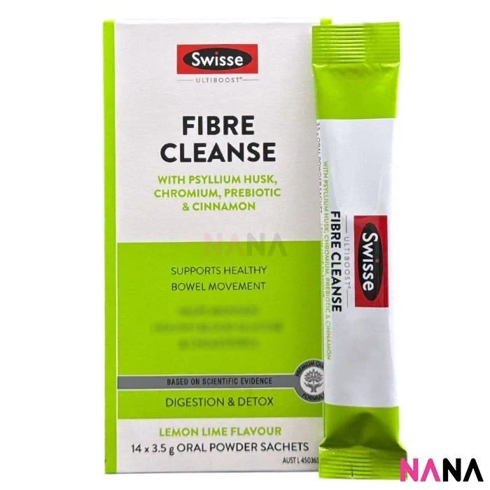 Swisse Ultiboost Fibre Cleanse Powder Sticks 14pcs + Beauty Acne Support 60 Tablets - Image 2