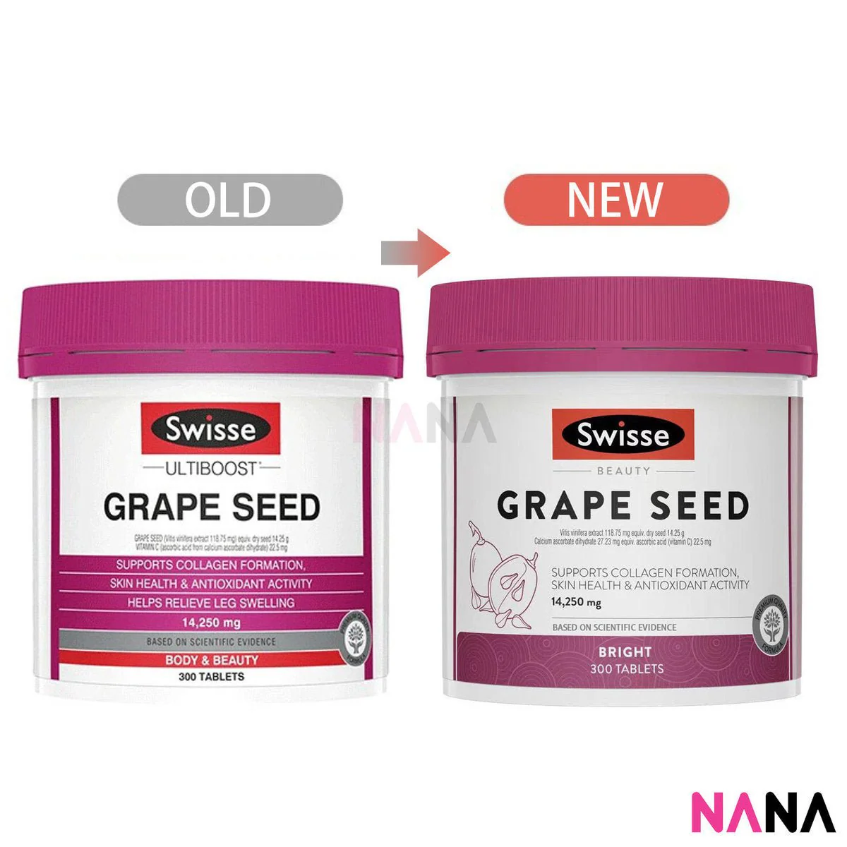 Swisse Ultiboost Grape Seed 14250mg 300 Tablets - Image 2