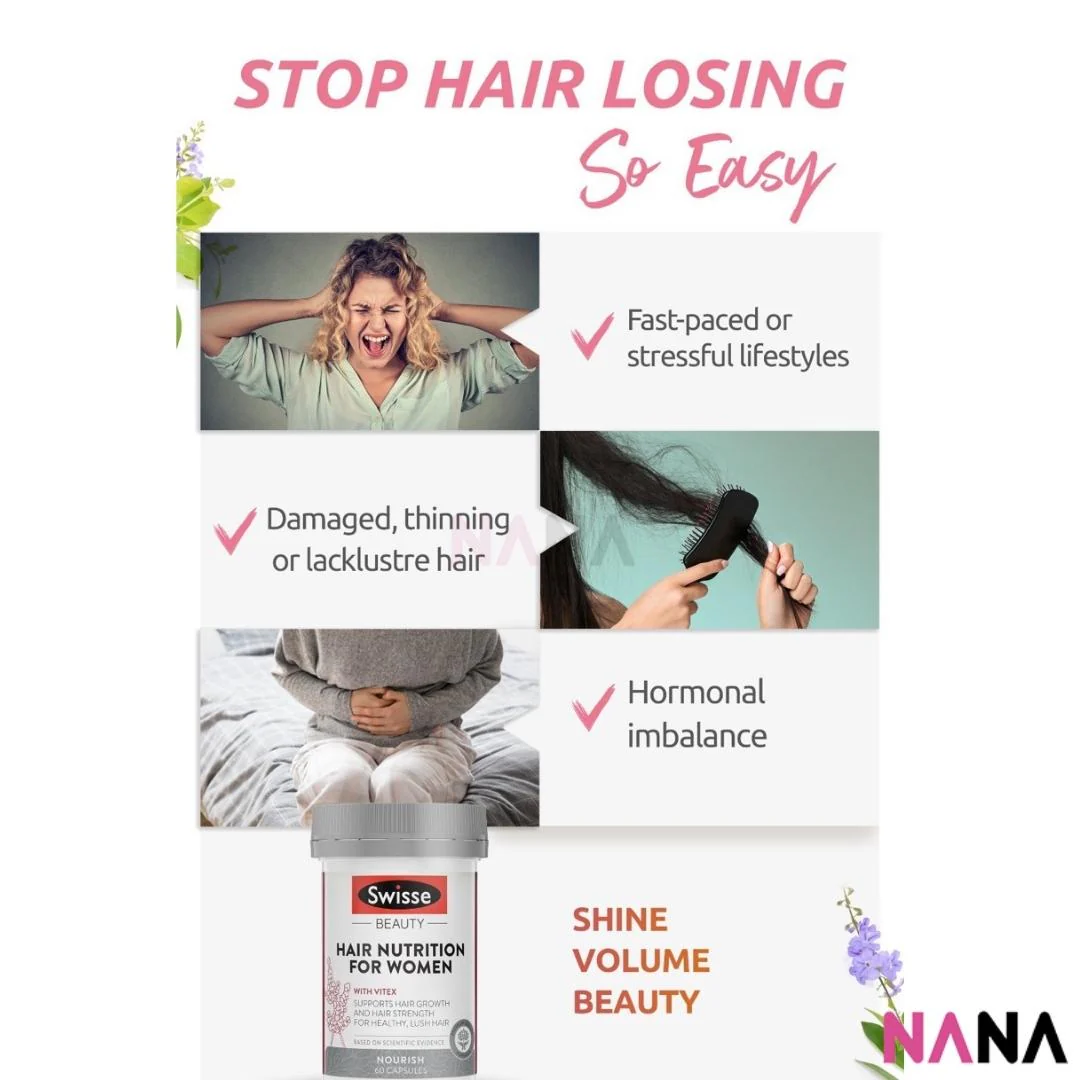 Swisse Ultiboost Hair Nutrition For Women 60 Capsules - Image 4