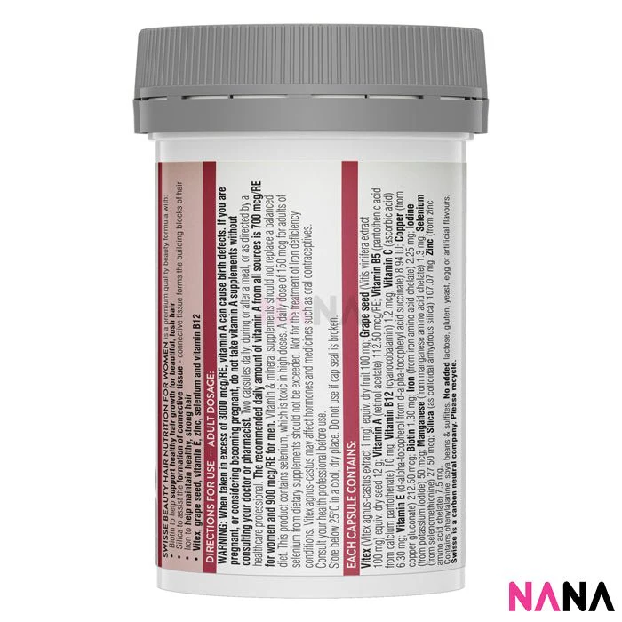 Swisse Ultiboost Hair Nutrition For Women 60 Capsules - Image 5