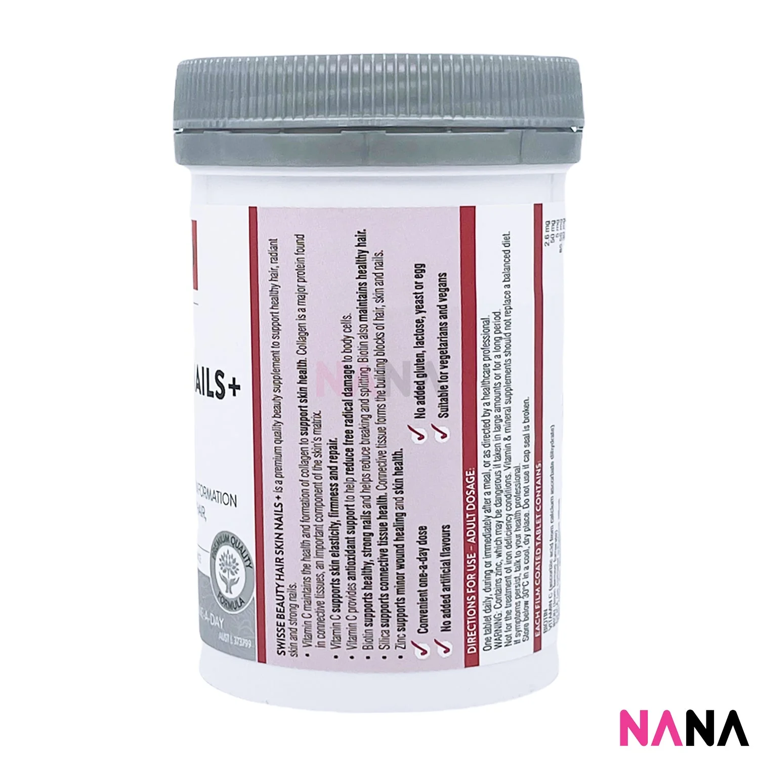 Swisse Beauty Hair Skin Nails+ 100 Capsules x 2 [New Packaging] - Image 4