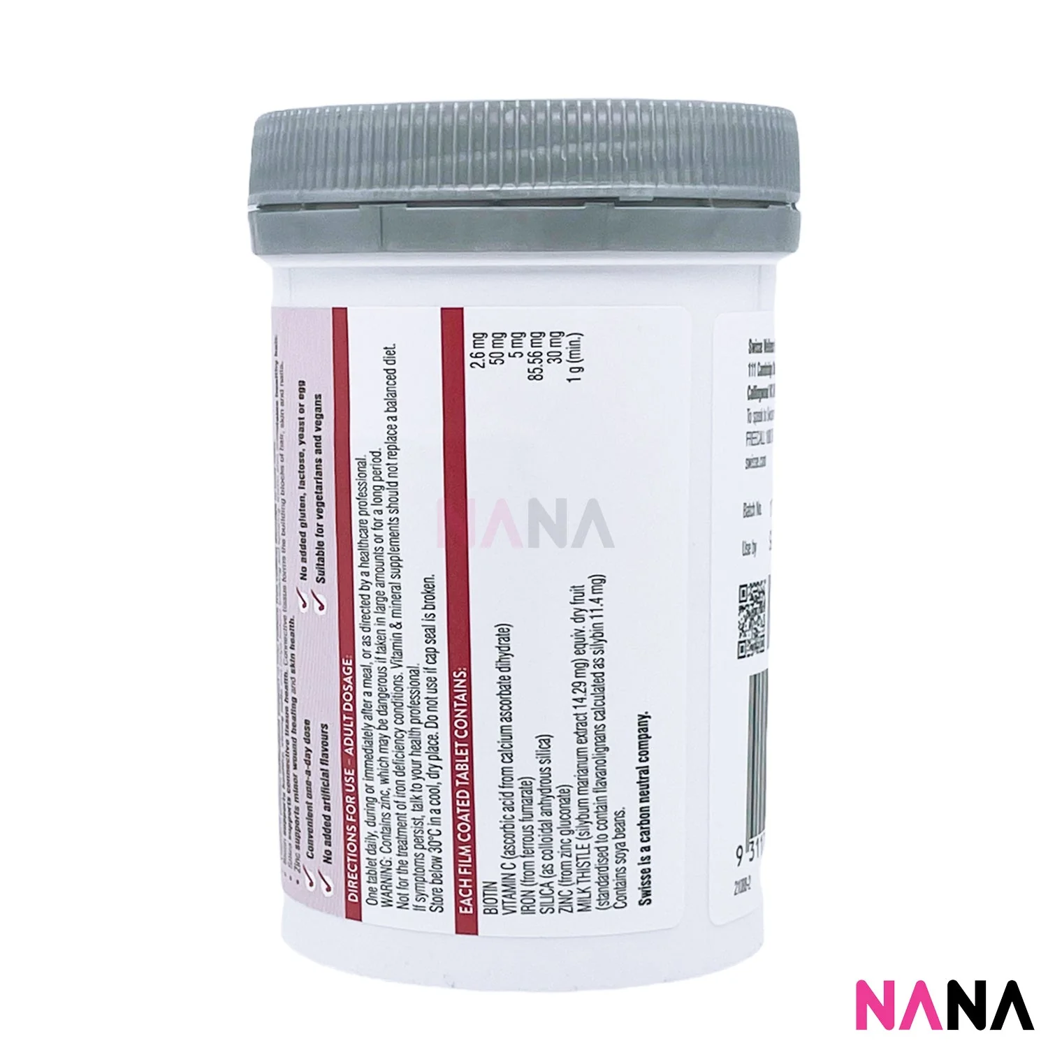Swisse Beauty Hair Skin Nails+ 100 Capsules x 2 [New Packaging] - Image 5
