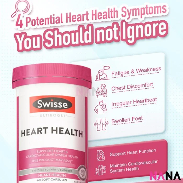 Swisse Ultiboost Heart Health 60 Soft Capsules - Image 2