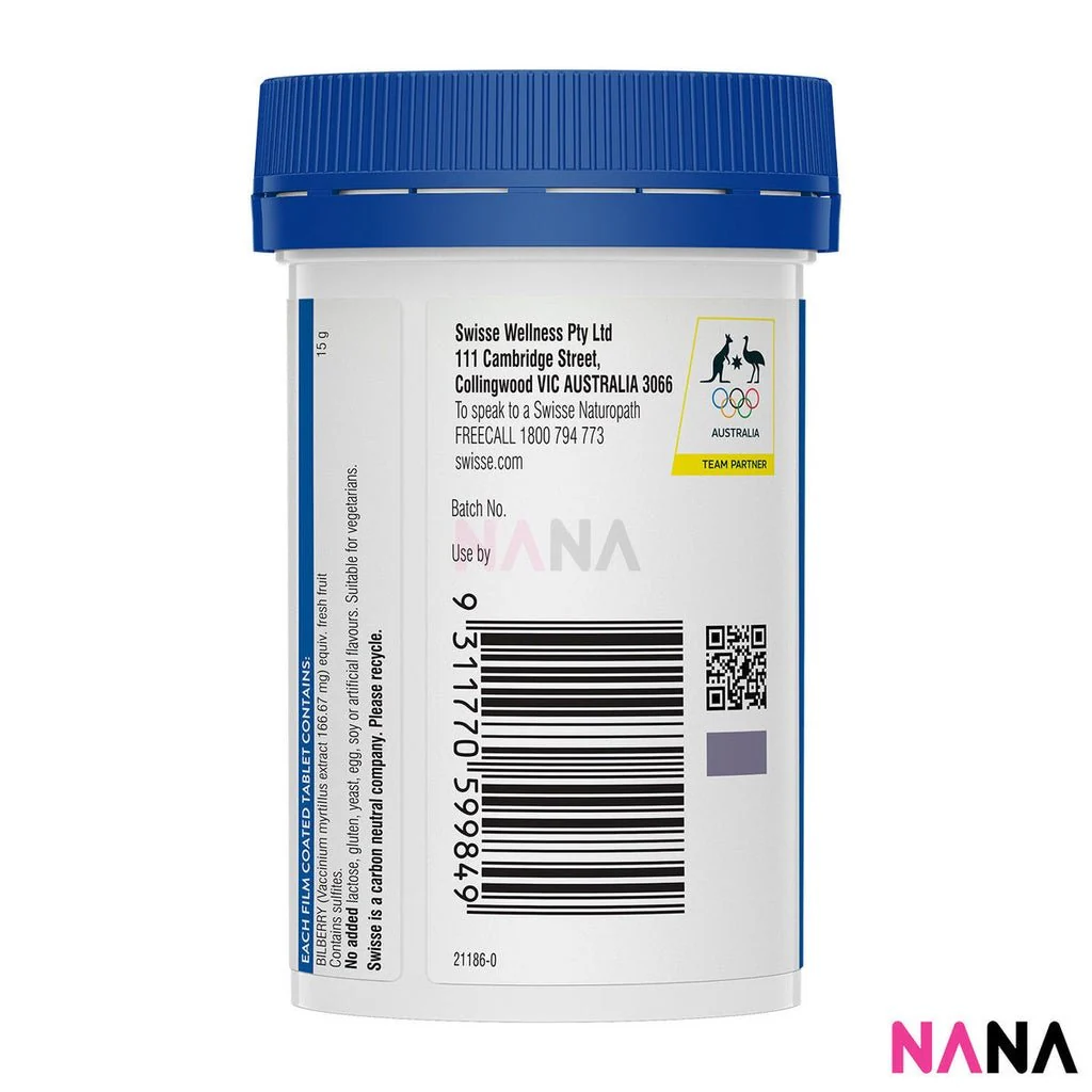 Swisse Ultiboost High Strength Bilberry 15000mg 30Tablets x2 - Image 4