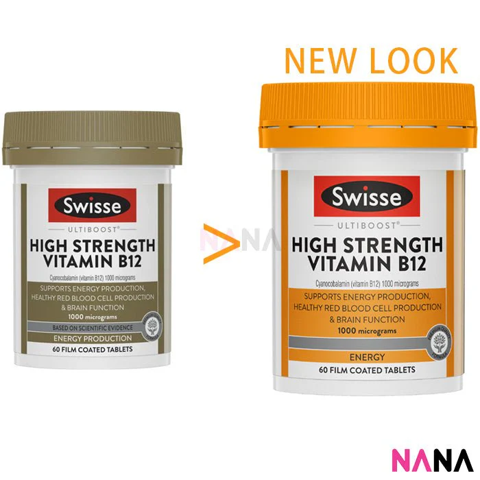 Swisse Ultiboost High Strength Vitamin B12 60 Tablets - Image 2