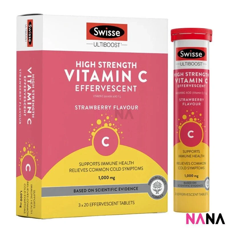 Swisse Ultiboost High Strength Vitamin C 1000mg Effervescent 60 Tablets x2 - Image 2