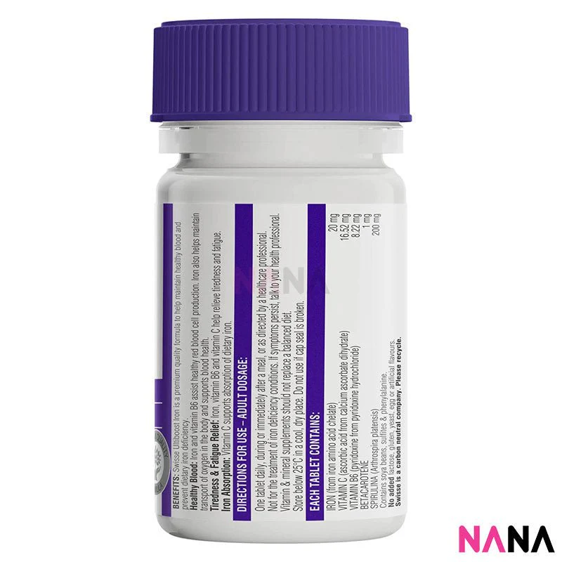 Swisse Ultiboost Iron Supplement 30 Tablets - Image 3
