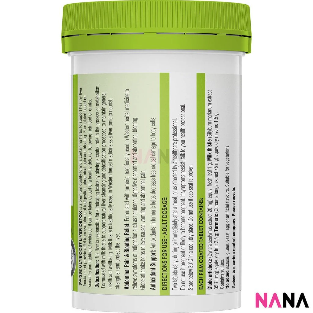 Swisse Ultiboost Liver Detox 120 Capsules x2 - Image 3