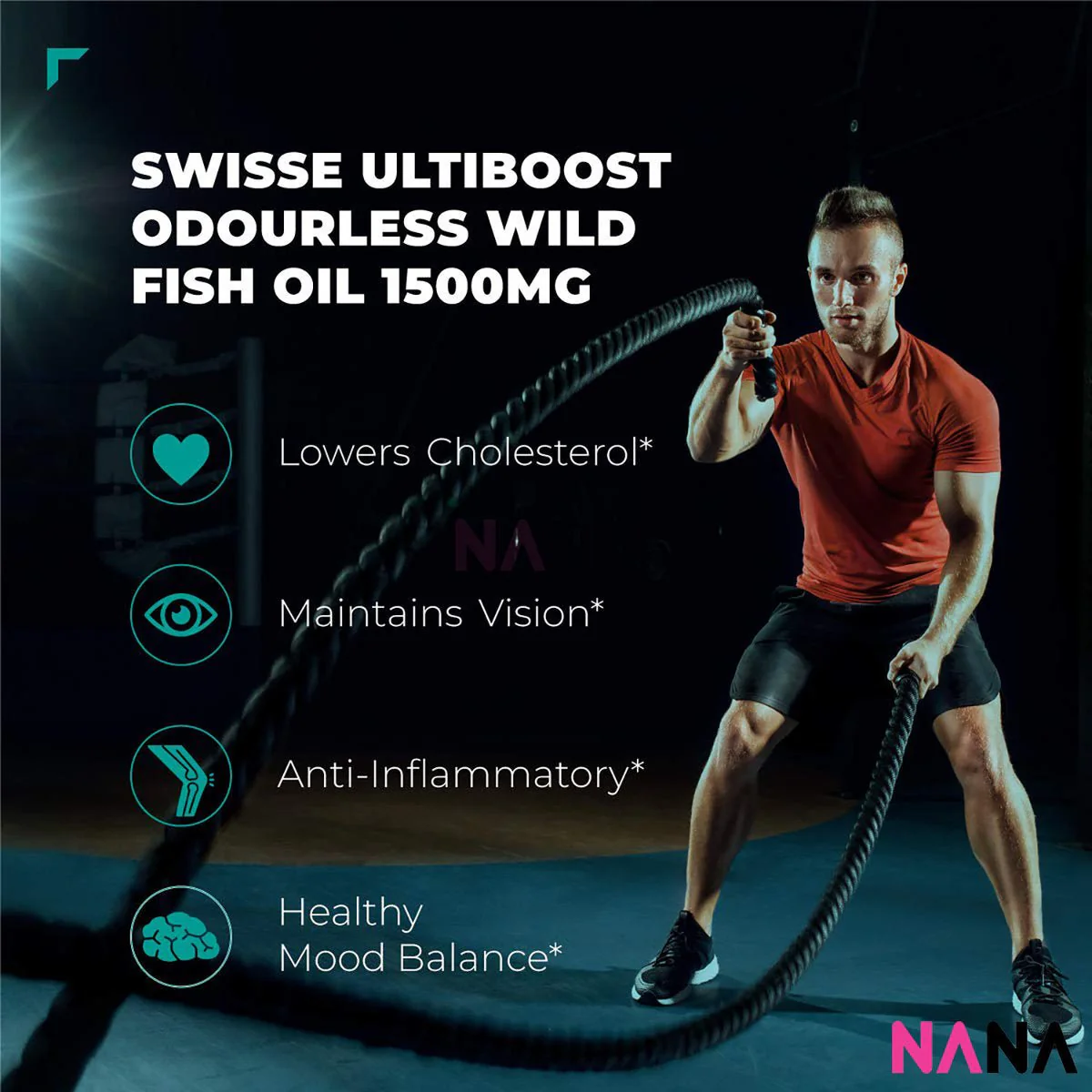Swisse Ultiboost Odourless High Strength Wild Fish Oil 1500mg 400 Capsules - Image 2