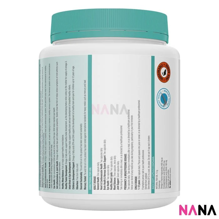 Swisse Ultiboost Odourless High Strength Wild Fish Oil Odourless 1500mg 400 Capsules x2 - Image 3