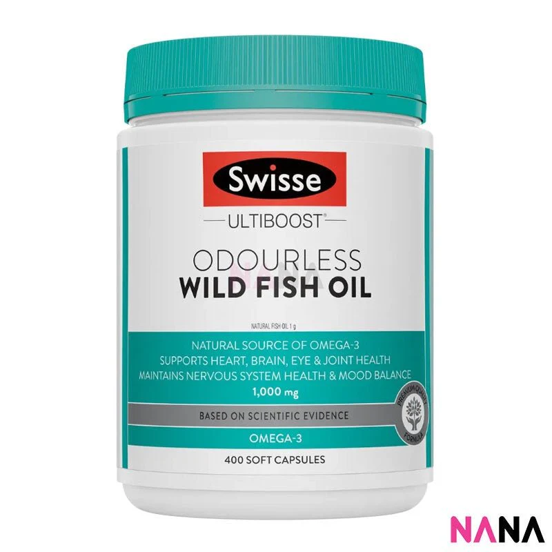 Swisse Ultiboost Odourless Wild Fish Oil 1000mg 400 Capsules x2 - Image 2