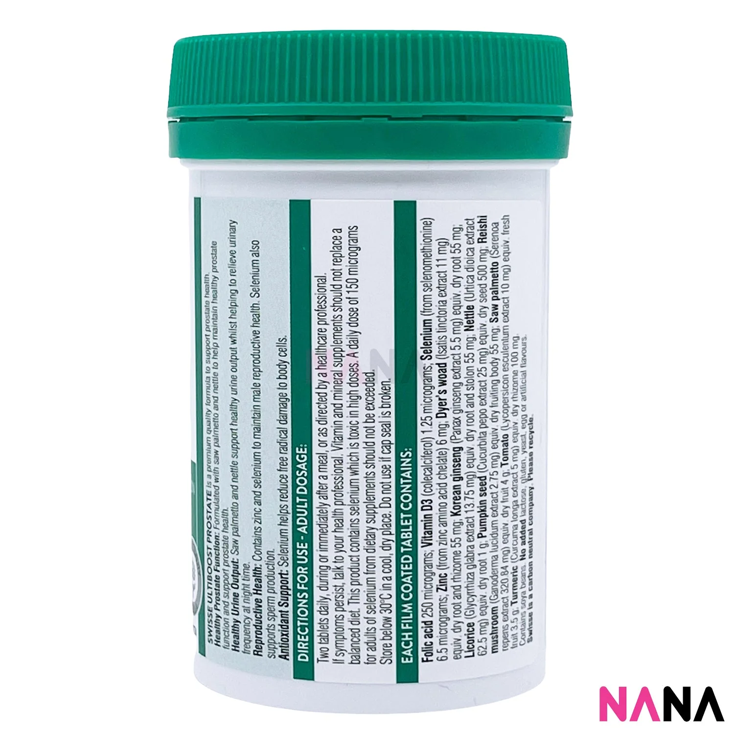 Swisse Ultiboost Prostate 50 Tablets [New Packaging] - Image 2