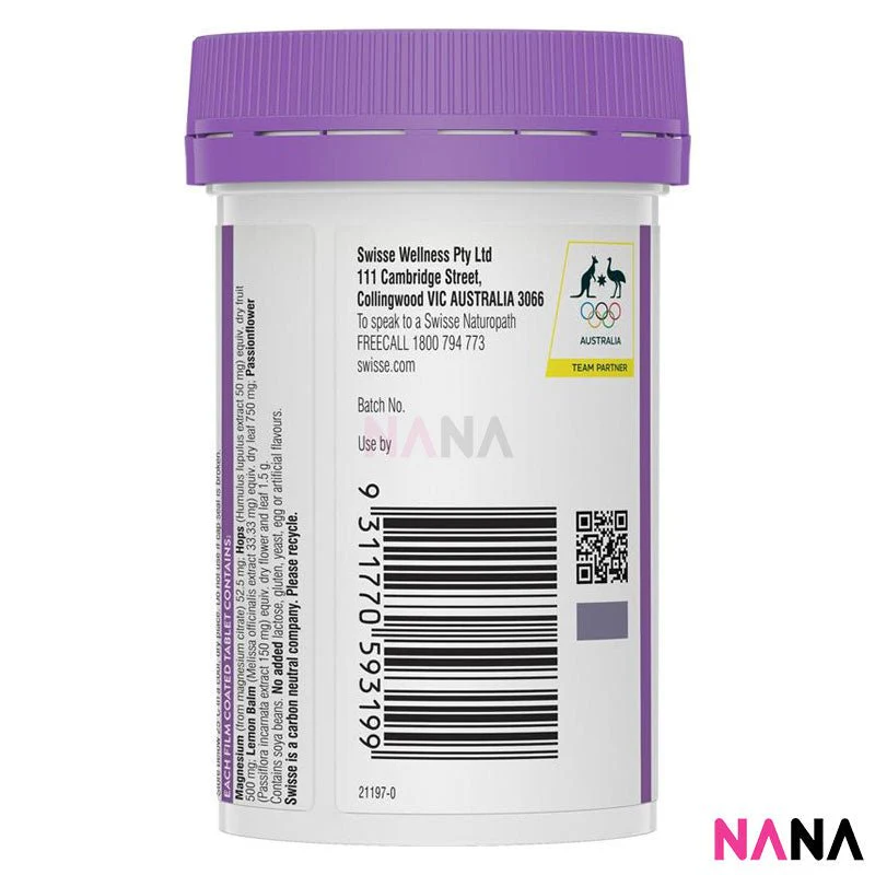 Swisse Ultiboost Relax & Sleep 60 Tablets - Image 3