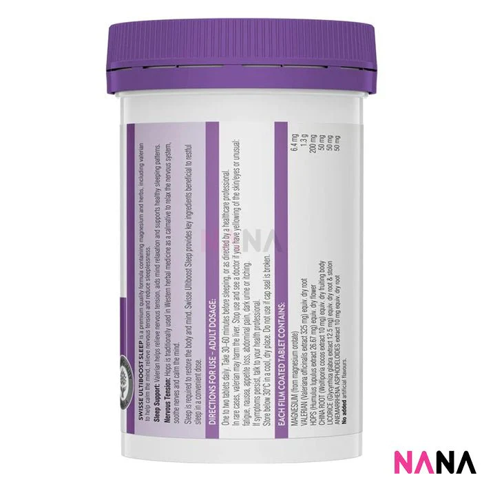 Swisse Ultiboost Sleep 100 Tablets - Image 6