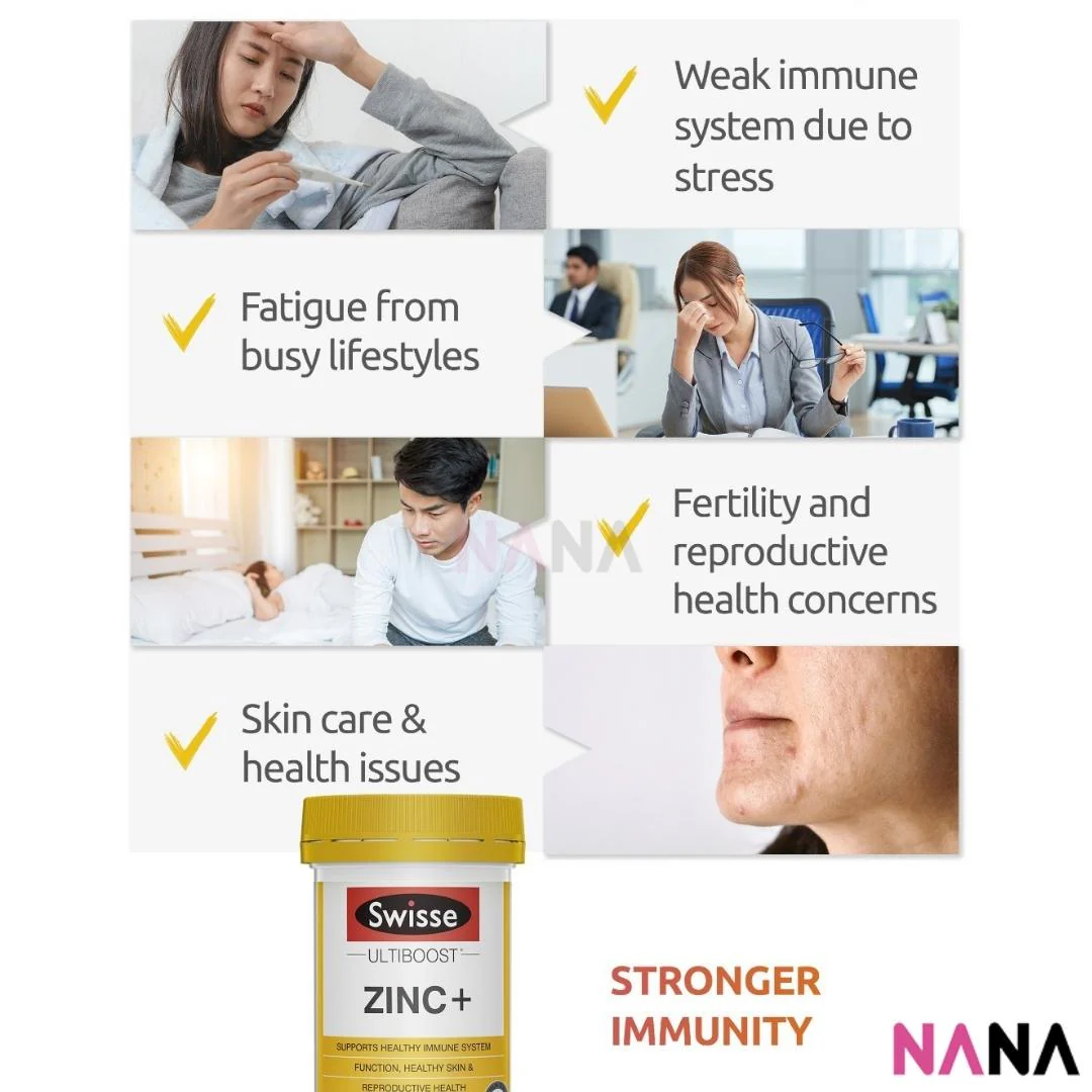 Swisse Ultiboost Zinc+ 60 Tablets - Image 6
