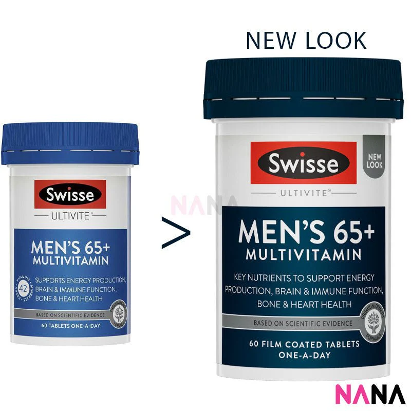 Swisse Ultivite Men's Multivitamin 65+ 60 Tablets - Image 2