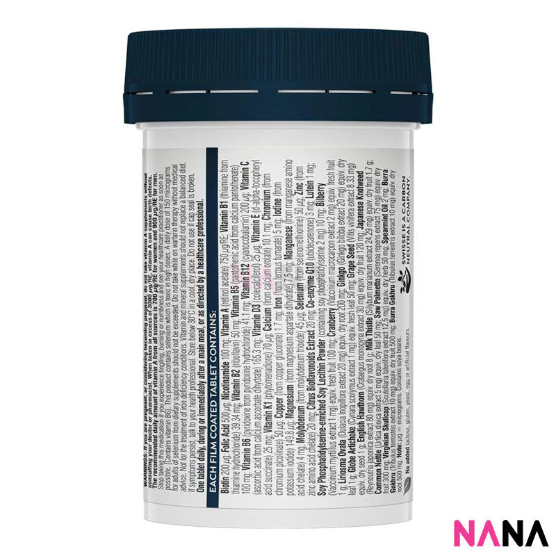 Swisse Ultivite Men's Multivitamin 65+ 60 Tablets - Image 3