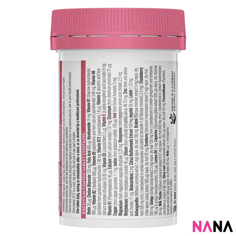 Swisse Ultivite Teenage Women's Multivitamin 60 Tablets - Image 2