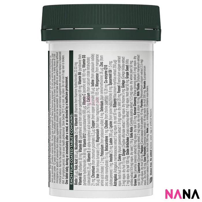 Swisse Ultivite Vegan Men's Multivitamin 60 Tablets - Image 2