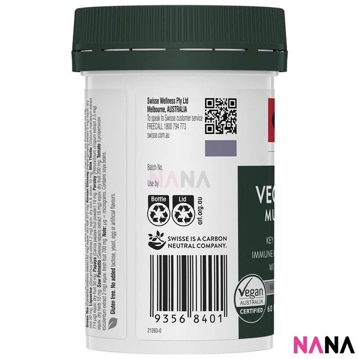 Swisse Ultivite Vegan Men's Multivitamin 60 Tablets - Image 3