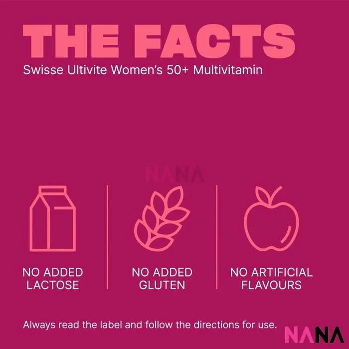Swisse Ultivite Women's 50+ Multivitamin 60 Tablets(EXP:01 2027) - Image 3