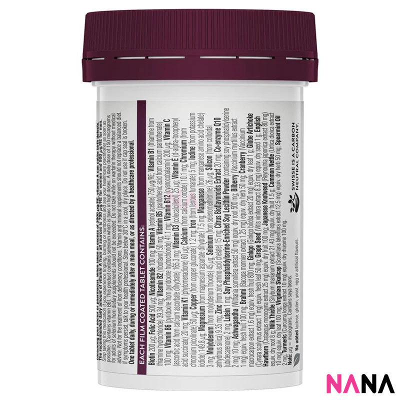 Swisse Womens 65+ Multivitamin 60 Tablets - Image 3