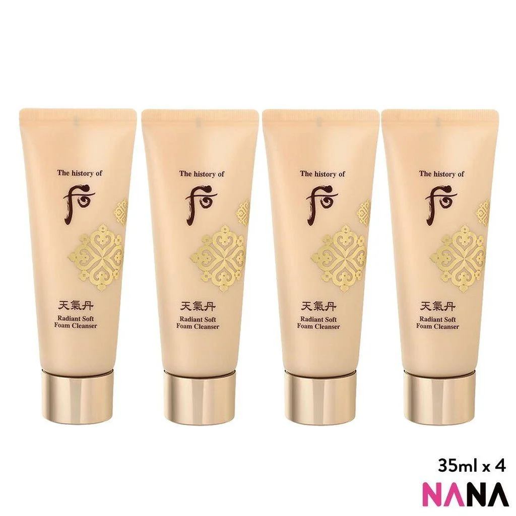 The History Of Whoo Cheongidan Radiant Soft Foam Cleanser Sample Pack (35ml x 4/2) - Image 5