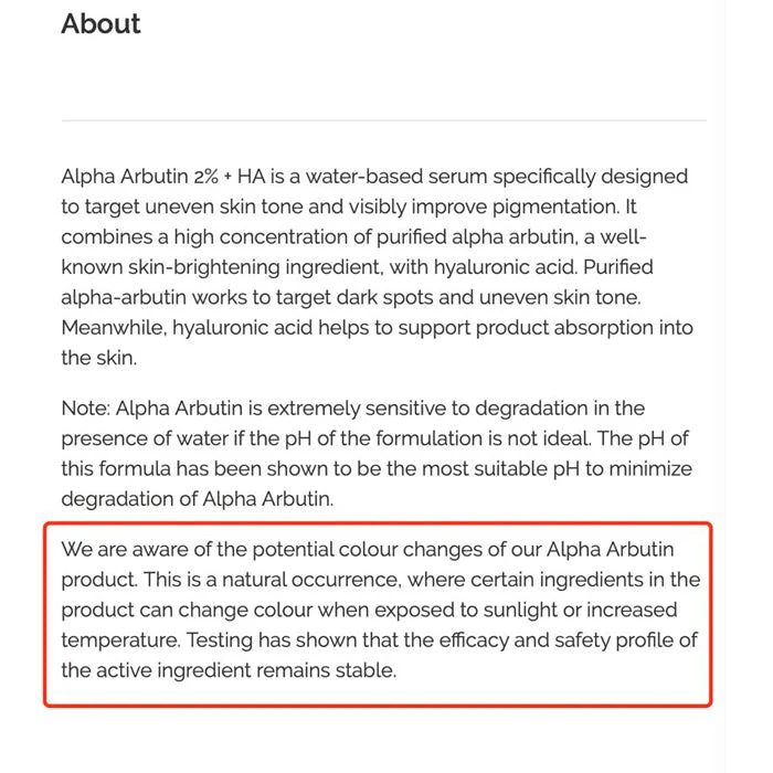 The Ordinary Alpha Arbutin 2% + HA Serum 30ml - Image 5