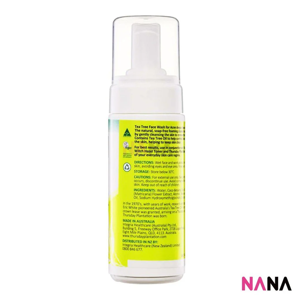 Thursday Plantation Tea Tree Face Wash for Acne 150ml - Image 4
