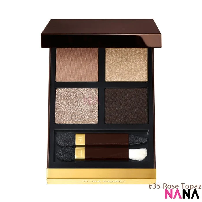 Tom Ford Eye Color Quad [#01 Golden Mink 10g, #04 Honey Moon 10g, #20 Disco Dust 10g, #30 Insolent Rose 10g, #31 Sous Le Sable 9g, #35 Rose Topaz 9g, #40 Golden Hour 6g, #41 Peach Dawn 6g, #42 Hazy Sensuality 6g] - Image 12