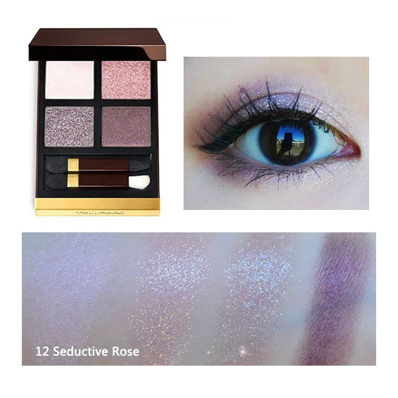 Tom Ford Eye Color Quad [#01 Golden Mink 10g, #04 Honey Moon 10g, #20 Disco Dust 10g, #30 Insolent Rose 10g, #31 Sous Le Sable 9g, #35 Rose Topaz 9g, #40 Golden Hour 6g, #41 Peach Dawn 6g, #42 Hazy Sensuality 6g] - Image 5