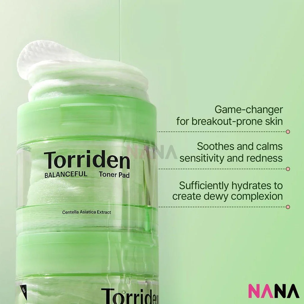Torriden Balanceful Centella Asiatica Extract Cica Toner Pad 60sheets - Image 5