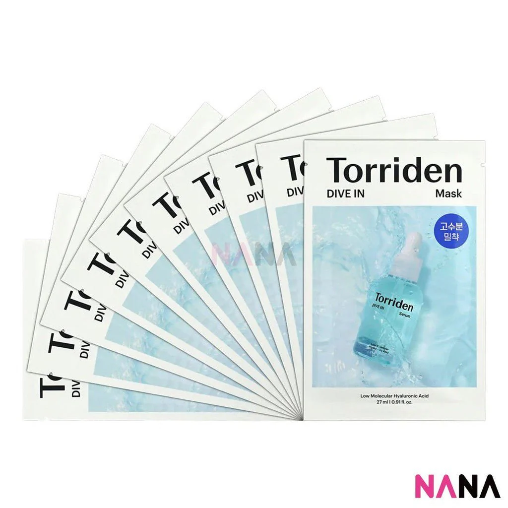 Torriden Dive In Low Molecular Hyaluronic Acid Mask Deep Hydration 10sheets/box - Image 2