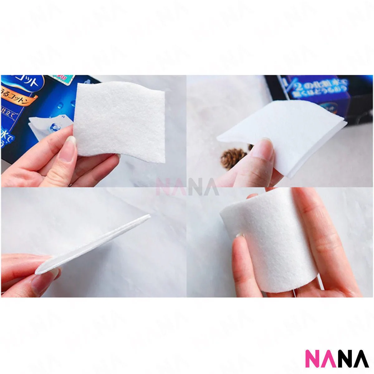 Unicharm Silcot Uruuru Sponge Facial Cotton 40 Sheets x 2pcs - Image 3