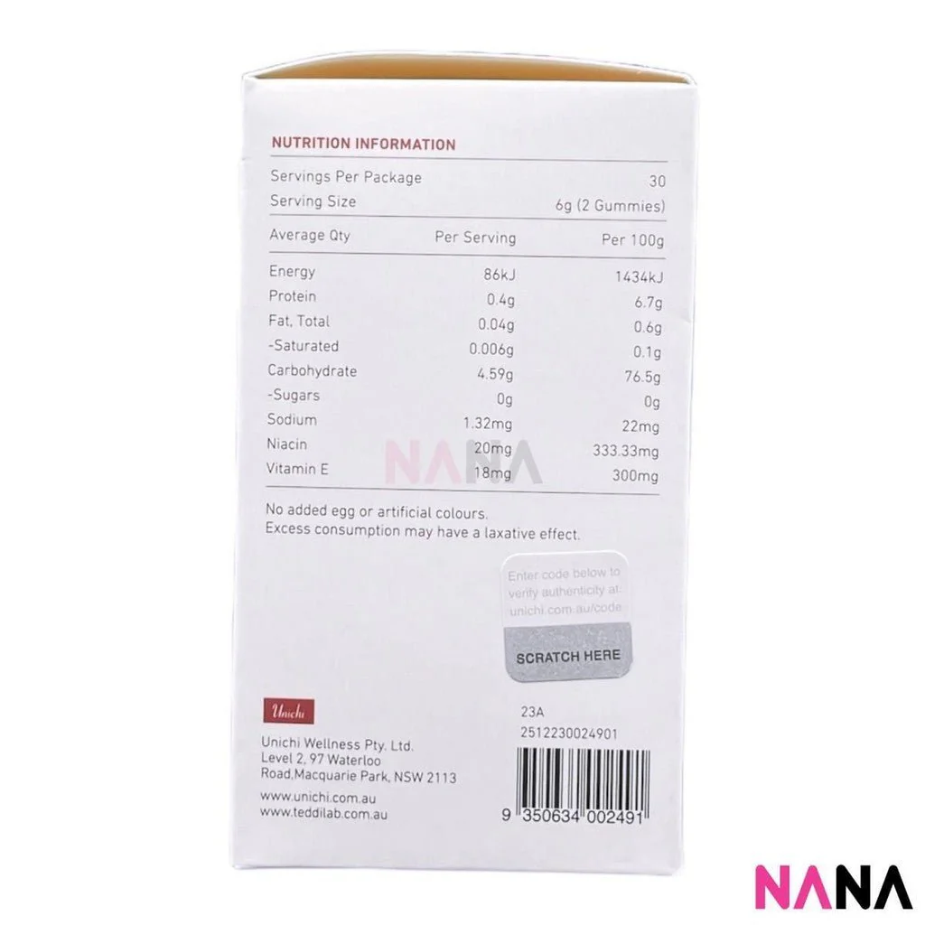 Unichi Teddi Lab Nicotinamide Gummy 60 Gummies x2 - Image 3