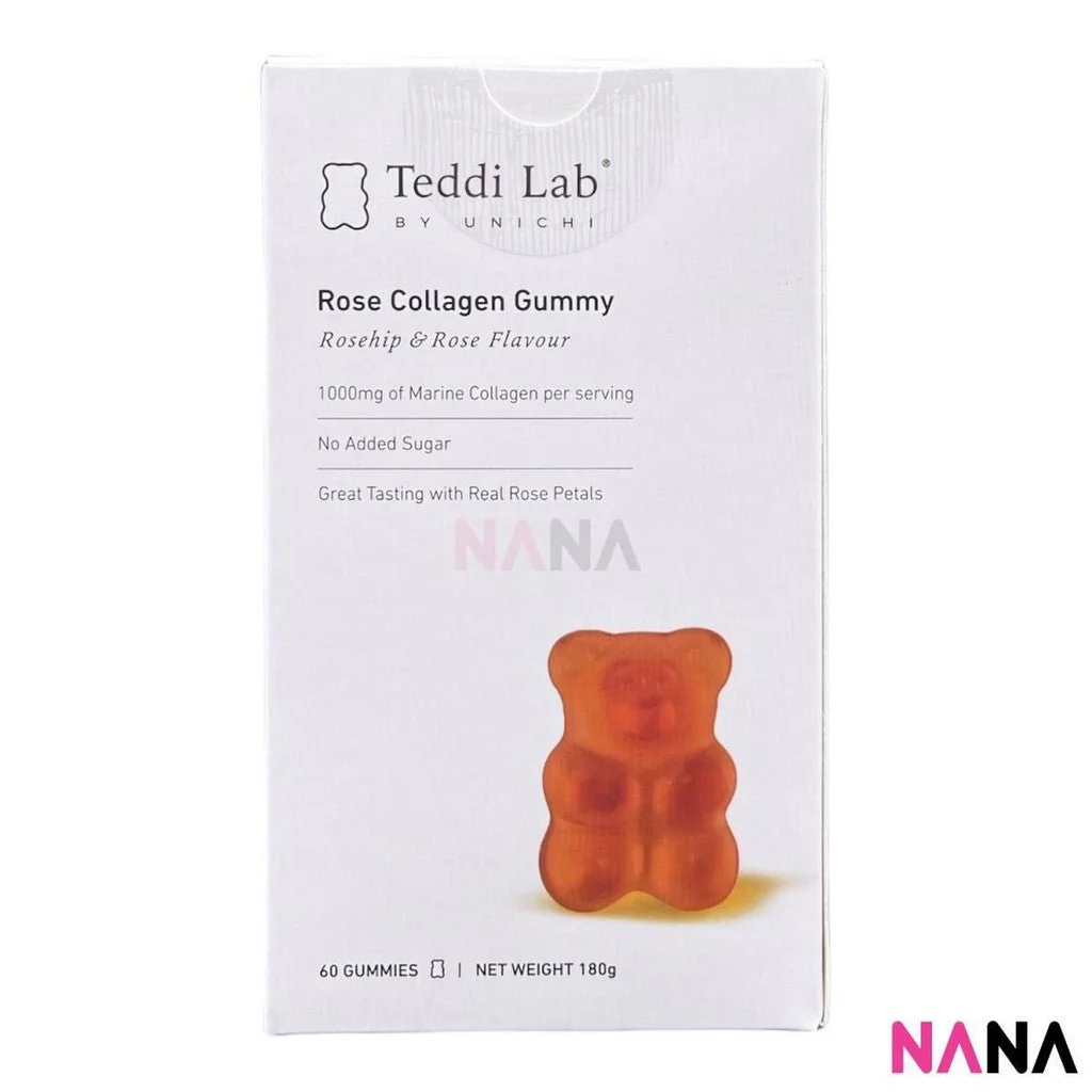 Unichi Teddi Lab Skin Glow Set: Rose Collagen Gummy + Nicotinamide Gummy (60 + 60 Gummies ) - Image 3