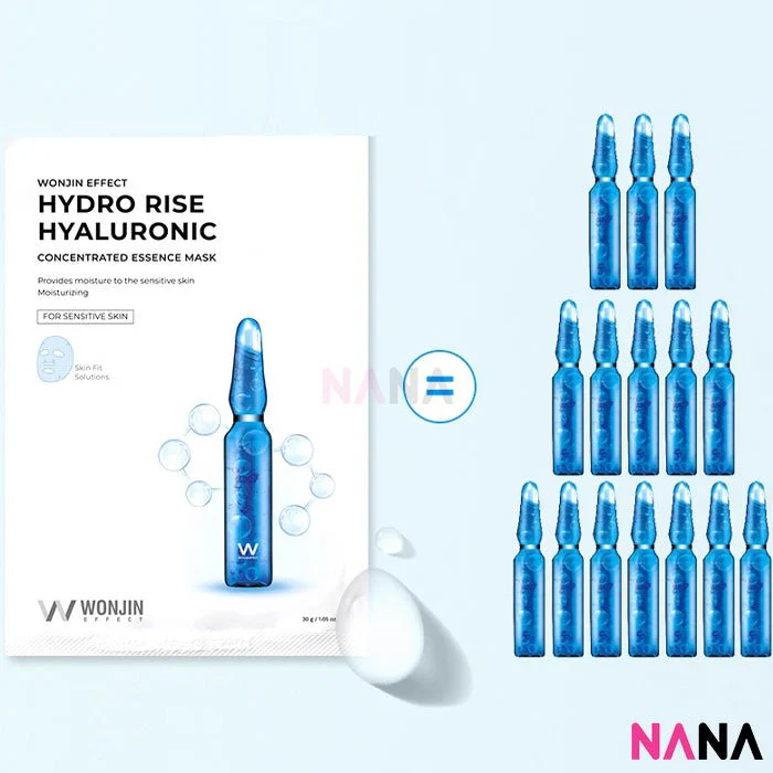 Wonjin Effect Hydro Rise Hyaluronic Concentrated Essence Mask 10pc - Image 4