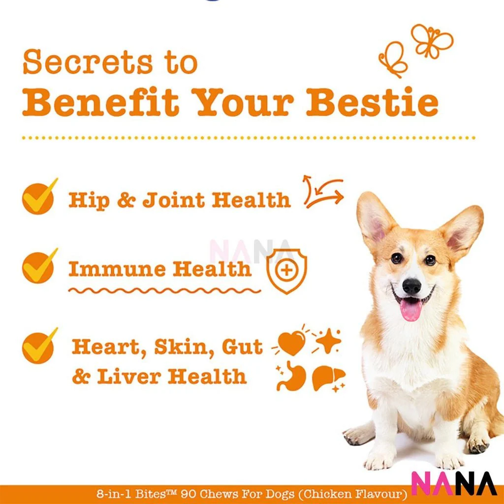 Zesty Paws 8-in-1 Multivitamin Bites Chicken Flavor 90 Soft Chews - Image 3