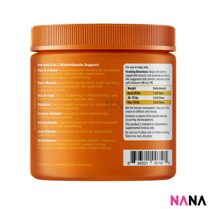 Zesty Paws 8-in-1 Multivitamin Bites Chicken Flavor 90 Soft Chews - Image 8